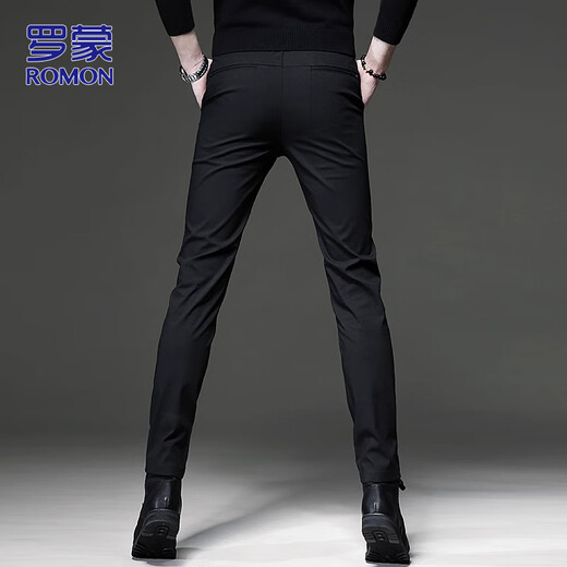 ROMON pants men's autumn and winter business casual pants men's slim-fit men's pants long pants