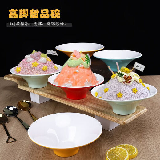 Pupan Mianmiansha Ice Bowl Internet Célébrité Sugar Super Water Store de dessert Bol Mélamine Restaurant de glace à glace Rasée Bol à glace Snowflake Snow