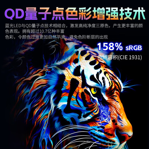 泰坦军团24.5英寸 1152分区 MiniLED 2K 320Hz DyDs技术 RGB背光灯 升降旋转1msGTG专业电竞显示器P245MS+ 