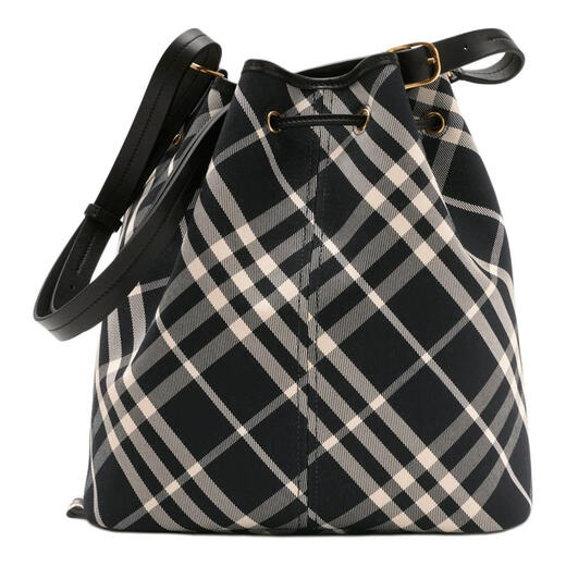 Burberry Verstellbares Gurt Kordelzug Öffnungen und Schließen von Baumwoll -Twill -Stoff -Eimer -Body -Cross -Body -Umhängetasche mittelgroße Frauen Basispakete (Bag + Staubbeutel)