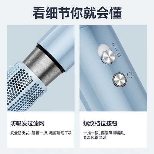 Superman (SID) travel essential high-speed hair dryer 200 million negative ions hair care high-power quick-drying constant temperature hair dryer home silent hair dryer without hair damage gift RD1676