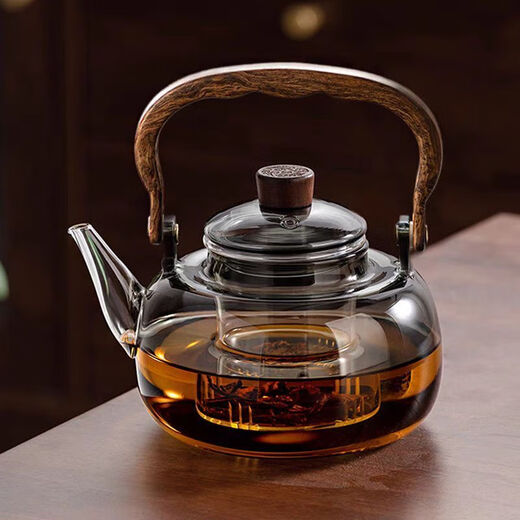 Meikejie glass teapot high temperature resistant thickened tea boiler electric ceramic stove household lifting kettle for boiling water and making tea kettle 2025 new model Muhe lifting kettle - 1L