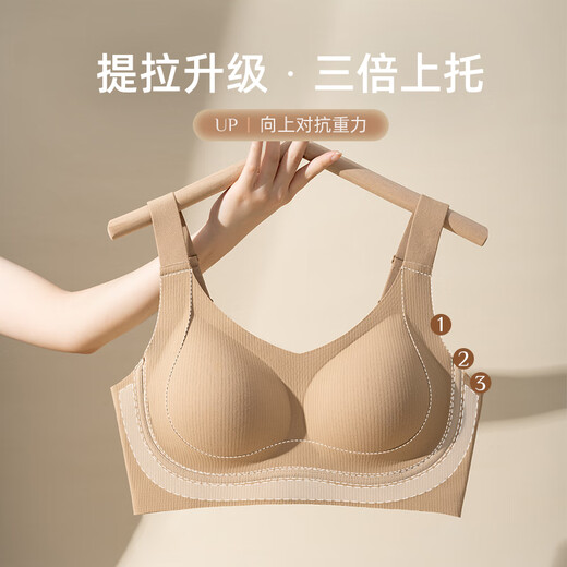 
Urban Beauty Women's Underwear Women's Wireless Bra Thin Style 2025 New Big Boobs Show Small Collecting Underwear Beautiful Backs Steelless Bra Thin Style - Tea-Brown XL (Recommended Size: 38/85 BCD Cup)