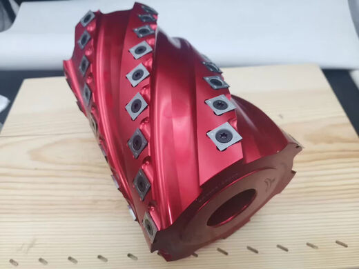 Woodworking tool disposable spiral cutter end mill pineapple corn knife Overlord knife shaft four-sided planer spiral drum outer diameter 90*inner hole 35*height 80*6 teeth