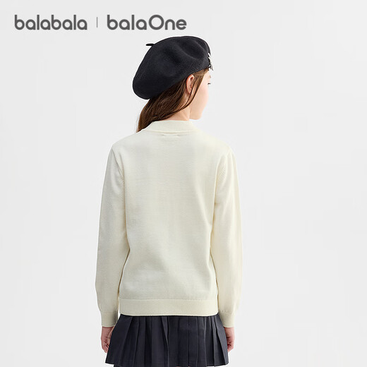 Balabala children's clothing children's sweaters boys and girls pullover sweaters 2025 winter wear inner bottoming shirt trendy 209425103102