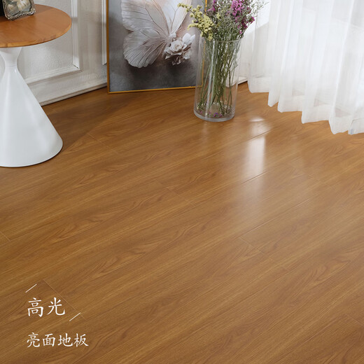 Hochglänzende laminierte Holzboden für Haushaltsumweltschutz Kee-resistenter wasserdichtes Wasserheizung Holzscheiben-Board Hersteller Direkter Verkauf 12mm Glossy-9901 1