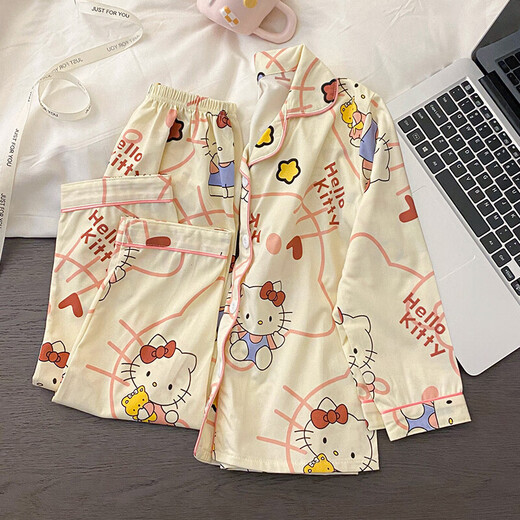 
Cartoon cartoon children's pajamas long-sleeved autumn princess style 2025 new girl sweet spring and autumn home clothes 3524# double long [long sleeves + trousers] 140 [16 sizes] 135-145CM 55-68Jin[Jin equals 0.5 kg]