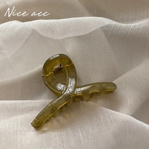 Ze yuhan Mini süßer kleiner Grab-Clip halbe Krawatte kleiner Klauen halbschleppte Haarklaue Durchscheinende Internet-Promi-Bangs-Nebenclip Small Grab Clip Gelee Farbe kleiner Grab-Clip [2 zufällige Farben]