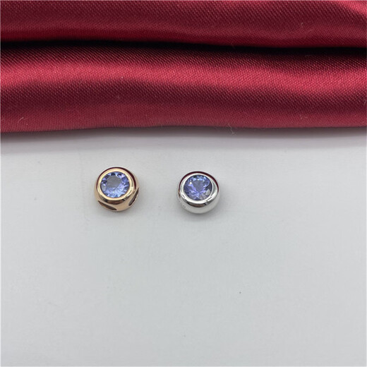 Piaohe Tanzanite Bubble Bead Pendant Round Necklace Colored Gemstone Jewelry Women's Spring New Single Pendant Not Included Blue Tanzanite Pendant