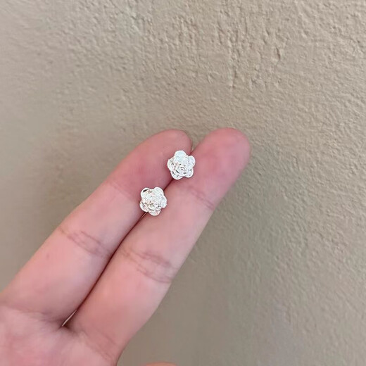 BMOI Old Phoenix 999 Pure Silver Ear Hole Small Earrings Geometric Simple Ear Bone Nails Hypoallergenic Cold Wind Design C613+C614 Twelve Piece Set 24 Pieces