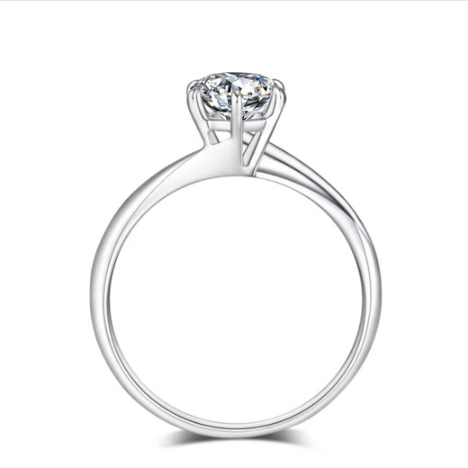 Star Eye Jewelry 18K gold diamond ring for women platinum diamond ring engagement wedding gift ring arm twisting for lover and wife during Chinese Valentine's Day 18K gold twisting arm - 50 points M-N color VS natural diamonds 9-20 circles can be noted