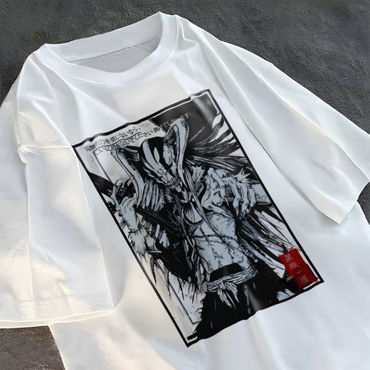 Hong Ruiba Kurosaki Ichigo T-shirt Death T-shirt Bleach court-manche Urahara Kisuke inoue Orihime Manga Vêtements périphériques blanc-E3271 Urahara Kisuke S (80-100jin [Jin est égal à 0,5 kg]))