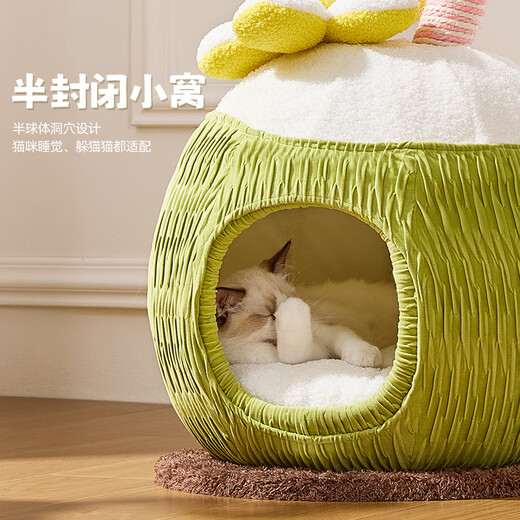 喵想树青椰猫窝四季通用小户型不占地封闭式安全感大猫猫咪睡窝 青椰窝