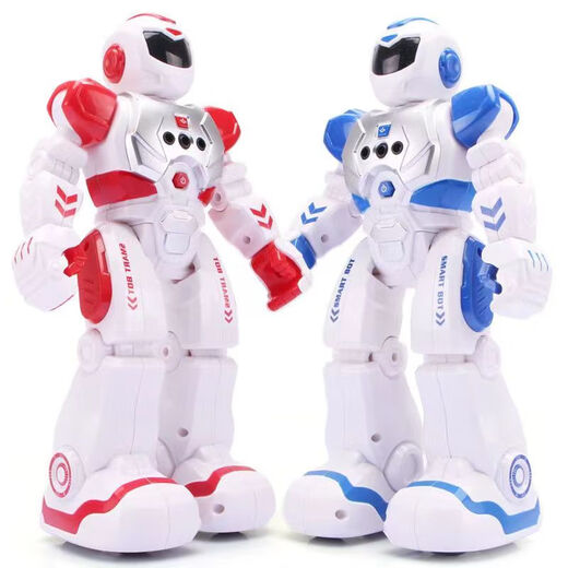 Hengzhongyi Intelligente Fernbedienungskontrolle Roboter Roboter Spielzeug frühe Bildung Gesang der Geste Erkennung Kinderspielzeug Deluxe Version Geschenkbox Roboter rot
