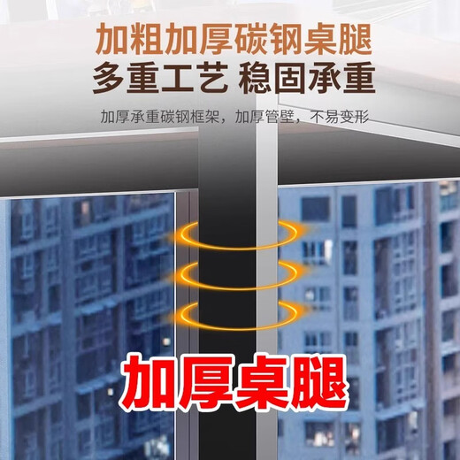 YOULEMEI Furniture YOU LEMEI Computer Desk Desktop Home Simple Desk Desk Simple Now Work Desk Rental Bedroom Study Desk Walnut Color + Black Frame (16mm thick desktop) Length 80 Width 40 Height 74cm (Purchase with caution if the size is small)