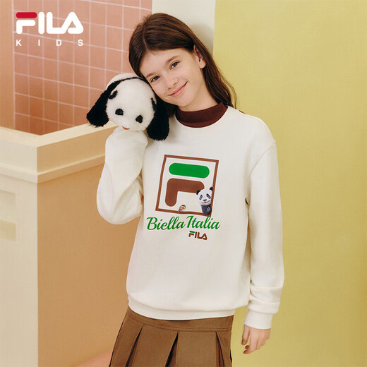 FILA children's wear pullover sweatshirt 2025 autumn boys and girls medium and large children long-sleeved spring and autumn clothing