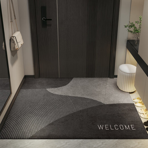 Piaoao atmosphérique salon d'entrée de plancher de sol léger luxe 2025 Nouveau style d'entrée de sol porte porte extérieure nat extérieur entrée snan-21 jingbo-vertical version 15926 140cm * 160cm [grande taille de la villa maison de luxe]