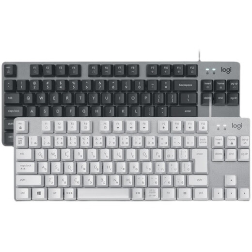 Logitech K835 Wired TKL Механическая клавиатура 84 Ключ TTC Blue Black Tea Wans Black White Cap Cap Распаков