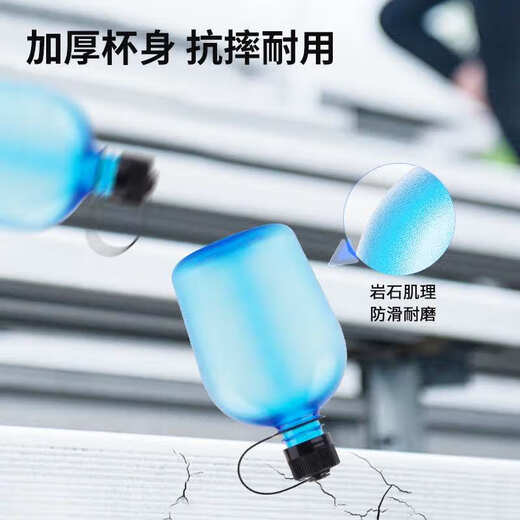 Enbaole Gene Sports Water Cup Large Capacity Outdoor Portable Plastic Military Training Fitness Water Kettle Imported in the United States 1777-9905 Military Green