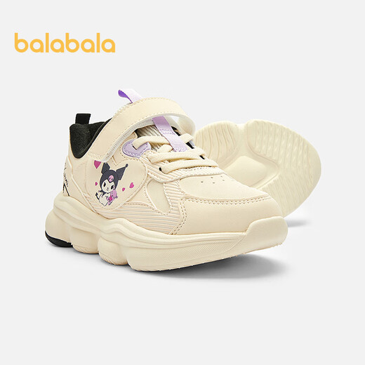 Balabala children's shoes children's sports shoes girls Kuromi 2025 new autumn and winter dad shoes Sanrio shoes plus velvet fashion