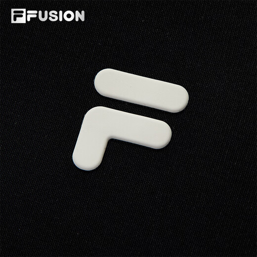 Fila FUSION Fila trendy brand women's knitted long-sleeved shirt 2025 autumn new fashion slim half zipper long T black-BK M 165/84A/M