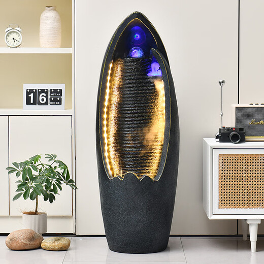 Creativo de estilo europeo Feng shui bola que fluye adornos de la fuente de agua en el hogar sala de estar balcón de entrada decoración 6624