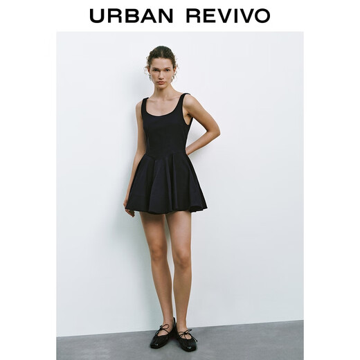 
UR2025 summer new women's ballet style ultra-short vest dress UYU750077 royal blue S