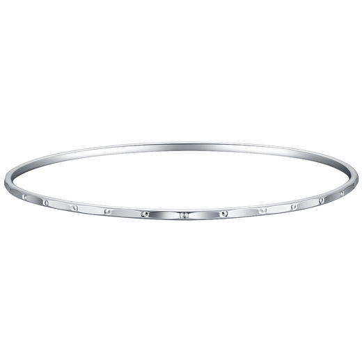 Jinzhizun (3DG Jewelery) wavy platinum PT950 bracelet, simple and fashionable birthday gift for girlfriend, price 60mm-8.66g (including labor cost 589 yuan)