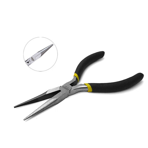 Stanley (STANLEY) black handle mini needle nose pliers multifunctional long nose pliers needle nose pliers 5 inches 84-096-23