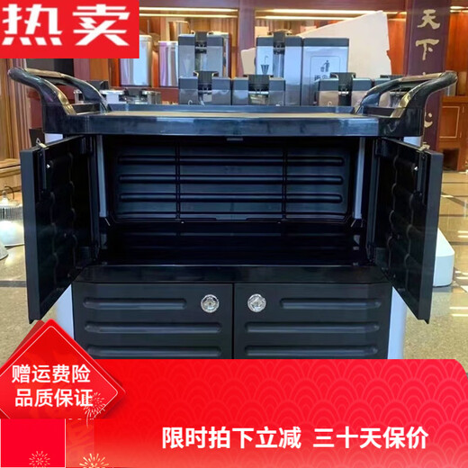 Tuojin Deutsch importiertem Qualität GNF Plastik Dreischichtiges Esswagen Mobile Hotel Restaurant Restaurant handgespültes Karren Gemüse Lieferablastwagen SCC-03 (Roségold Säule 829*441*943) _Add Offizieller Standard