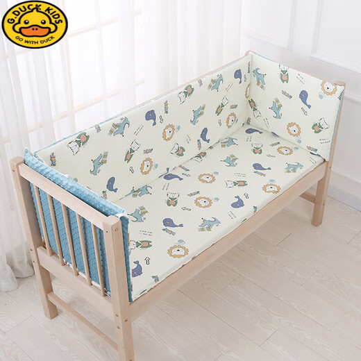 G.Duckkids Crib reines Baumwollzaun Neugeborenes Kinderspleißbett Anti-Kollisions-Kit Baby Kopf des Bettes Anti-Fall-Schutzschutzweichzauntierpark [28 cm hoch] 50 cm