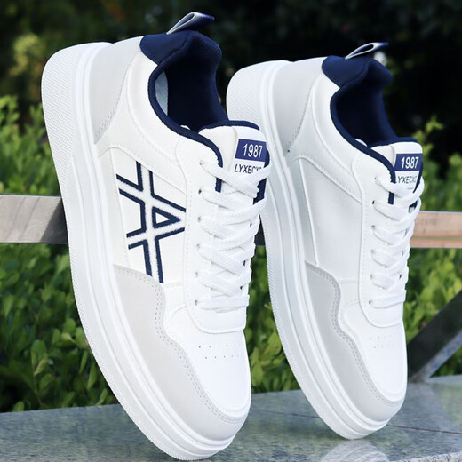 AJOM light luxury men's shoes, new fashion board shoes, men's summer trendy casual shoes, men's Air Force No. 1 aj comfortable white shoes, 9910 white gray 42