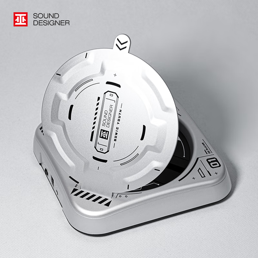 Wu Brand New Product Sonic Youth CD Player High Fidelity High Thrust Bluetooth Creative Gift Retro Album Pure CD Player Portable Silver