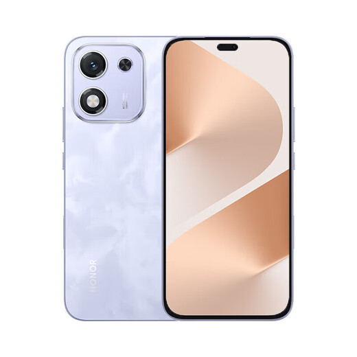 HONORX70i 24-phase interest-free new phone 2025 launch 5G mobile phone H0N0RX70i AI camera key 100 million pixel eye protection screen Pura subsidy 80 Magnolia Purple 12GB+512GB 1-year broken screen insurance + 2-year warranty version