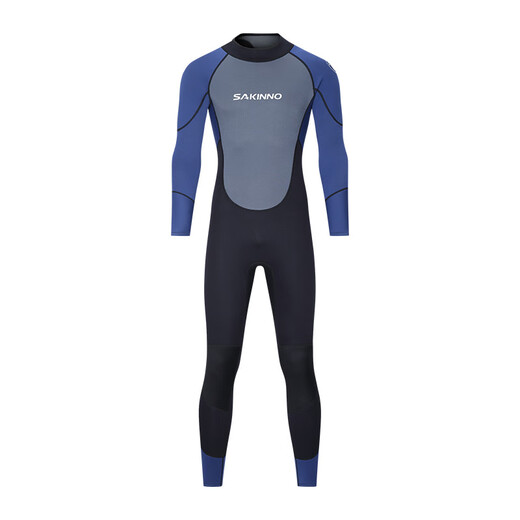 Sharkono men's one-piece wetsuit hot-selling men's warm thickened long-sleeved wetsuit swimming surfing snorkeling winter swimming 3MM (MF302) S