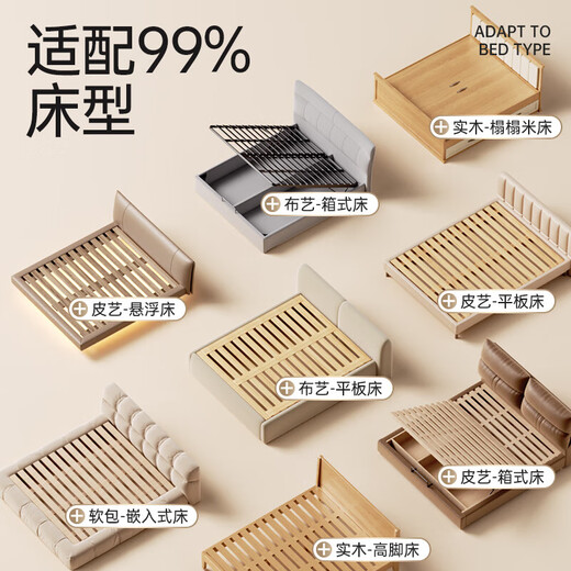 Maruya K2 bed fence baby anti-nailing, can be raised and lowered, heighten anti-fall bed fence, baby protective rail bed baffle (no nails) Khaki 1.8*1+2.0*2 three-sided installation