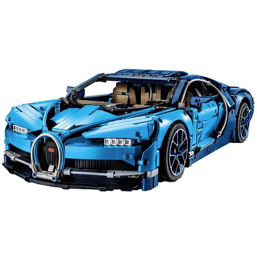 2024 New Bugatti Veyron Sports Car Remote Control Racing Car Assembly Model Toy for Boys 1 High Brick Version Little Bugatti (1 14 Mechanical Linkage)_