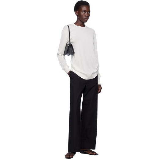 TOTEME light luxury women's white long-sleeved T-shirt White 20 | L