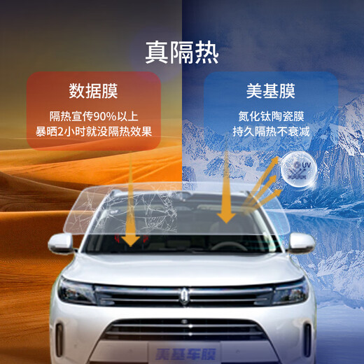 Meji (MZJJ) car film, car film, car film, solar film, insulation film, full car film, window glass privacy sunscreen and explosion-proof film V10 special (consult customer service for details)
