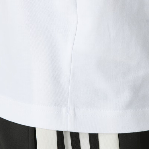 阿迪达斯 （adidas） 三叶草男装女装夏季新款情侣修身长袖T恤棉质透气休闲运动服 黑色/IA4877 2XL