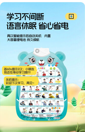 L'alphabétisation des enfants et les paroles, l'audio bébé, l'éducation précoce, l'alphabet Pinyin des jeunes enfants, les jouets, la lecture de baby dot, les caractères chinois hiéroglyphiques