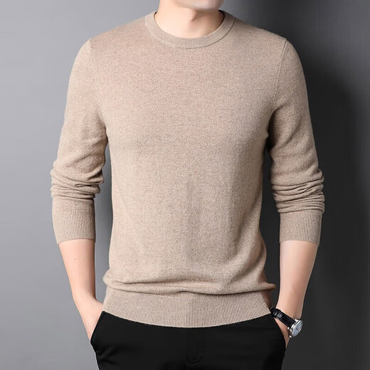 NOSSKISS Brand Pure Cashmere Cashmere Sweater para hombres New New Sweater Camiseta de punto sólido de color sólido Camisa de base de tejido Men.