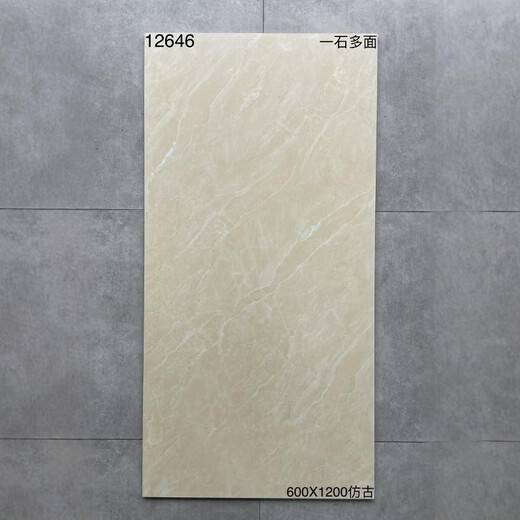 哑光瓷砖600x1200客厅卧室防滑商场奶茶店咖啡厅灰色墙地砖仿古砖 12625 60*120