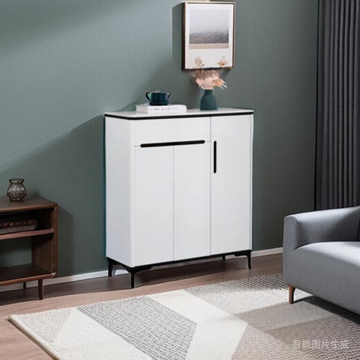 Links und linke Schuhschränke gegen die Wand, Felsenplatte Seitenschrankschubladen Schranktür Home Wohnzimmer 9905 (Länge 139,4 Dicke 34 Höhe 11 Tür-zu-Tür-Installation 120 x 70 x 30 cm