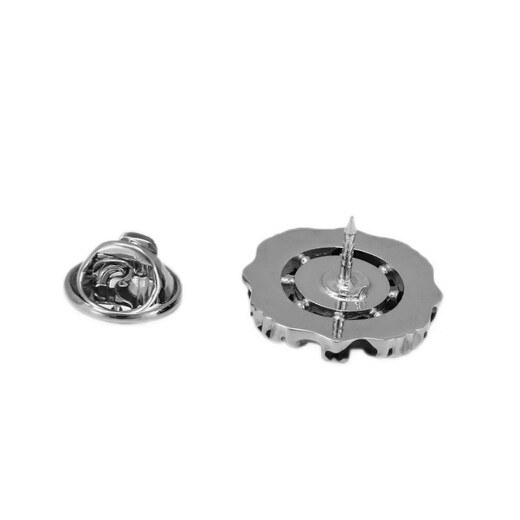 Cijia Herrenbrosche Anzug Brosche mit Platin Navigator Kompass Gold Silber Retro Kragen Nadelanzug Brosche für Frauen Gold mit freien Stellen Brosche + Manschettenknopf