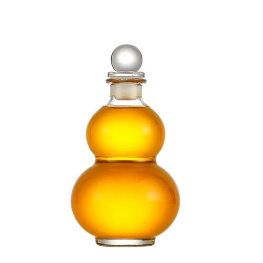 Qinkai bubble wine glass bottle attractions same style gourd bottle thickened milk tea bottle small wine pot glass ball cap 1000ml