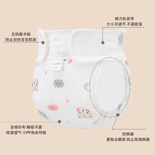 Pupan Cotton Era Baby Washable Diapers Pure Cotton Diapers Diaper Pads Newborn Baby Special Gauze Diapers Not Soggy 8 Pack Mixed Pack More Cost-Effective Replacement S Size Recommends 0-3 Months Weight 6-10 Jin Jin is equal to 0.5 kg