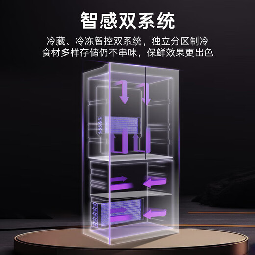 Casarte 520-liter French-style multi-door refrigerator 594mm ultra-thin zero-embedded dual system first-class energy efficiency clean ice making double sterilization home appliances government subsidies up to 15% off