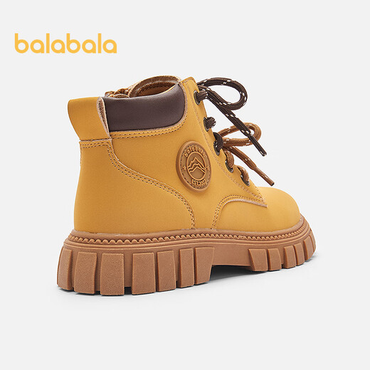 Balabala children's shoes children's boots boys and girls big yellow boots 2025 spring and autumn Martin boots non-slip short boots 208325141212