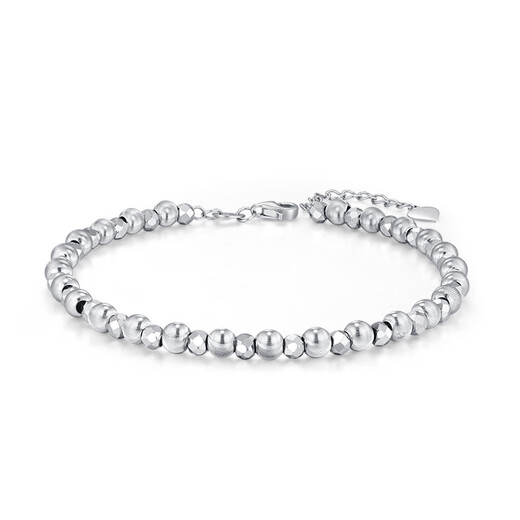 Chinese jewelry cat's eye bouncy bead platinum bracelet PT950 platinum bracelet jewelry Chinese Valentine's Day birthday gift for girlfriend Cat's eye bouncy bead bracelet gold weight about 8.1g